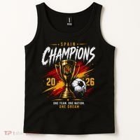 Spain World Champions 2026 Soccer One Team One Dream Tank Top thumb 2