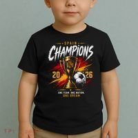Spain World Champions 2026 Soccer One Team One Dream Toddler T-Shirt thumb 2