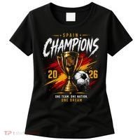 Spain World Champions 2026 Soccer One Team One Dream Women's T-Shirt thumb 0