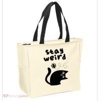Stay Weird Cat Tote Bag thumb 2