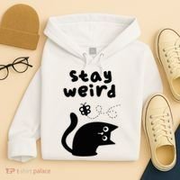 Stay Weird Cat Hoodie thumb 4