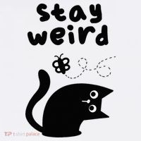 Stay Weird Cat Sweatshirt thumb 3