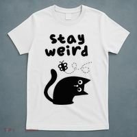 Stay Weird Cat T-Shirt thumb 5
