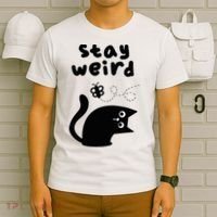 Stay Weird Cat T-Shirt thumb 6