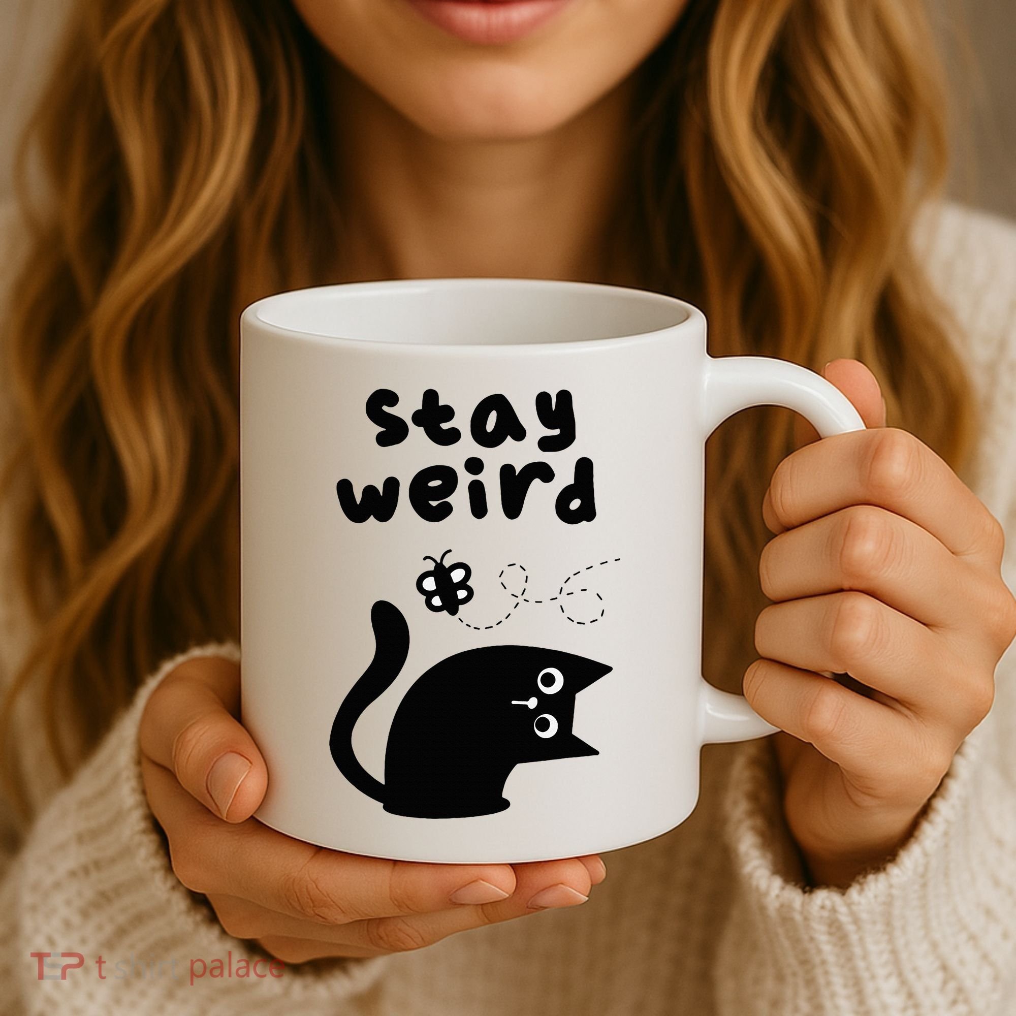 Stay Weird Cat Coffee Mug
