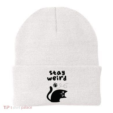 Stay Weird Cat Beanie