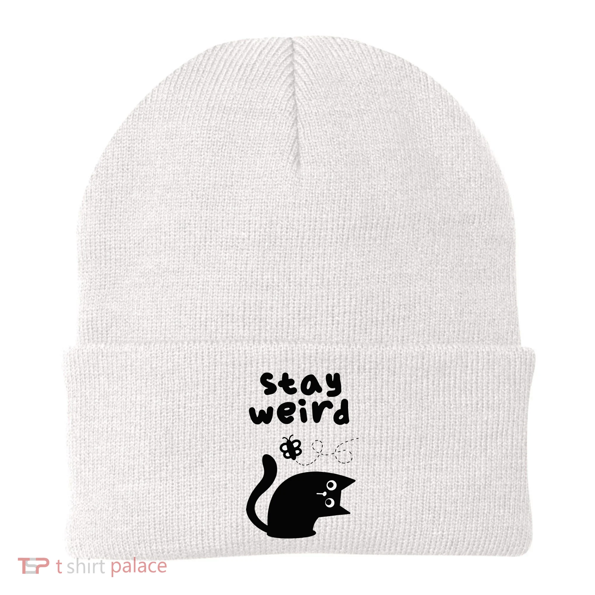 Stay Weird Cat Beanie