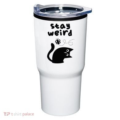 Stay Weird Cat Tumbler