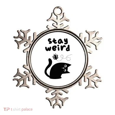 Stay Weird Cat Ornament