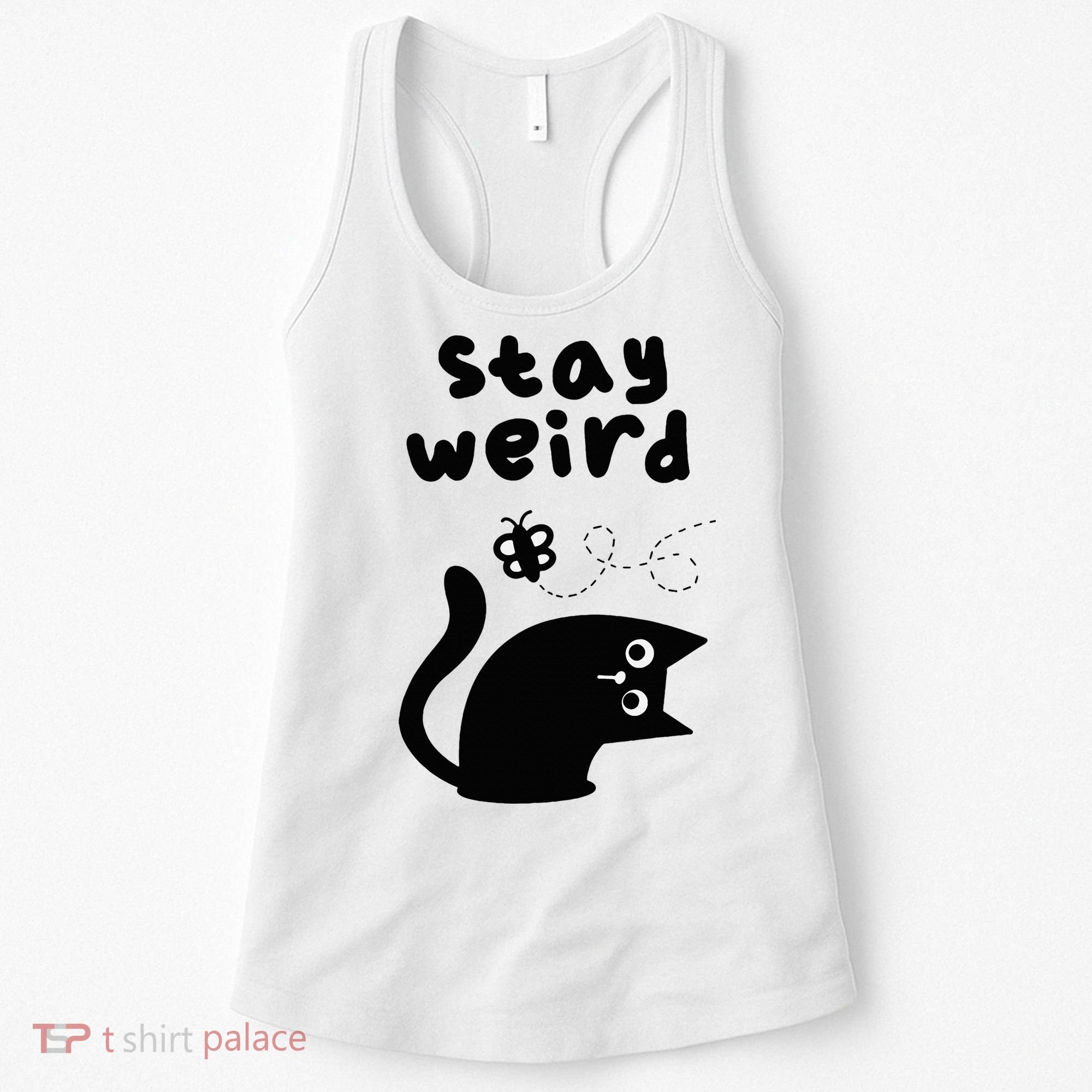 Stay Weird Cat Women's Tank Top
