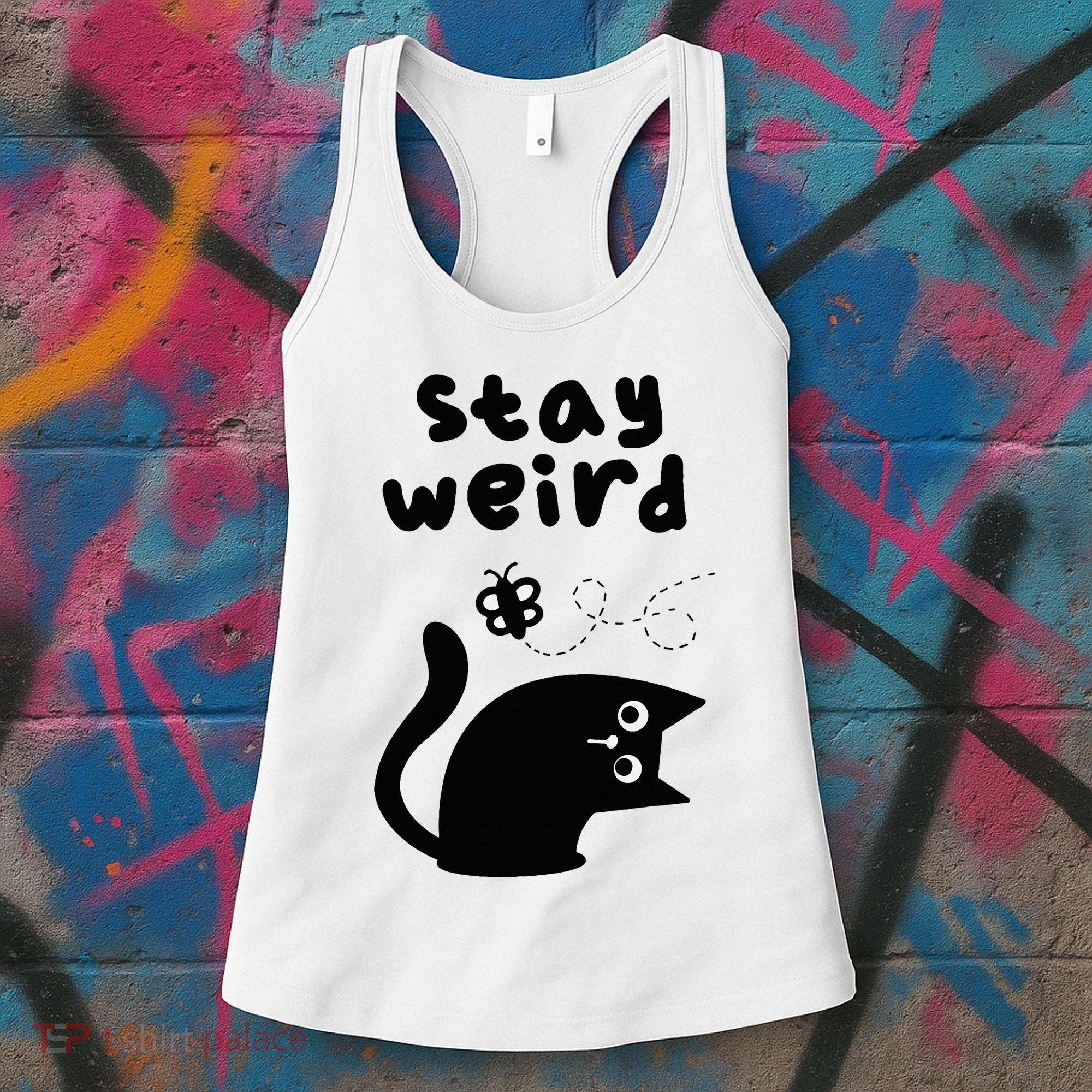 Stay Weird Cat Women's Tank Top