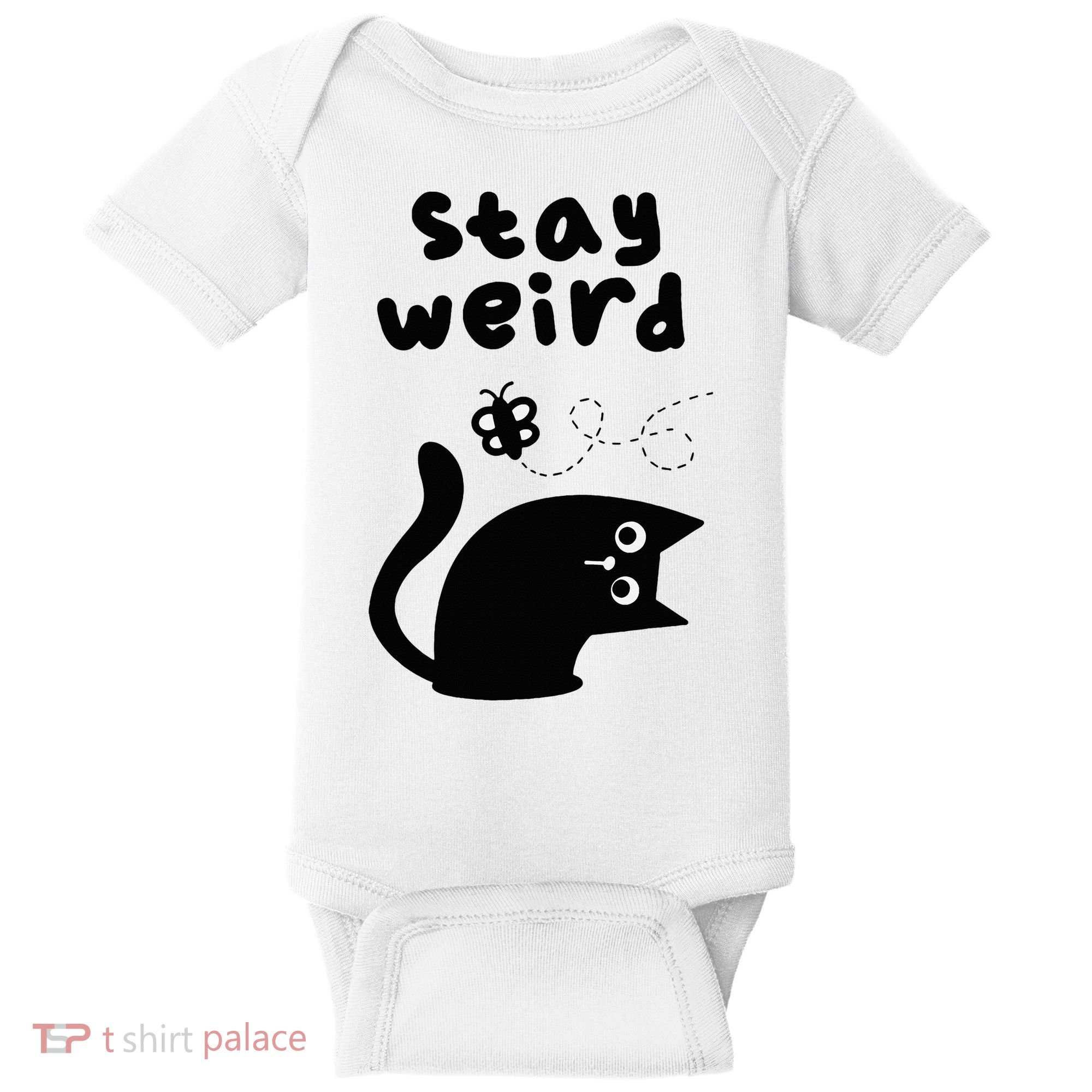 Stay Weird Cat Baby Bodysuit