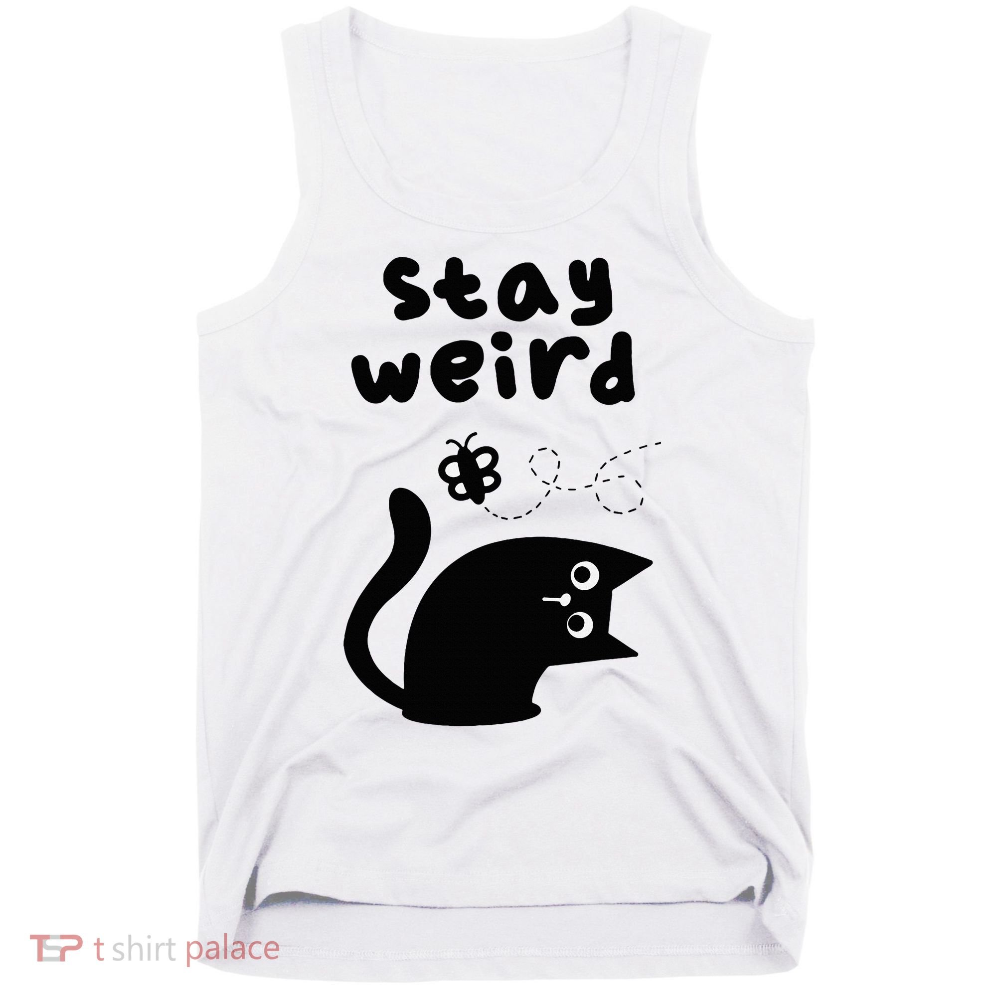 Stay Weird Cat Tank Top