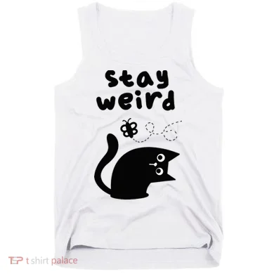 Stay Weird Cat Tank Top
