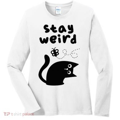 Stay Weird Cat Women's Long Sleeve Shirt