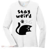 Stay Weird Cat Women's Long Sleeve Shirt thumb 0