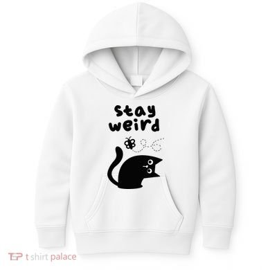Stay Weird Cat Kids Hoodie