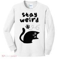 Stay Weird Cat Kids Long Sleeve Shirt thumb 0