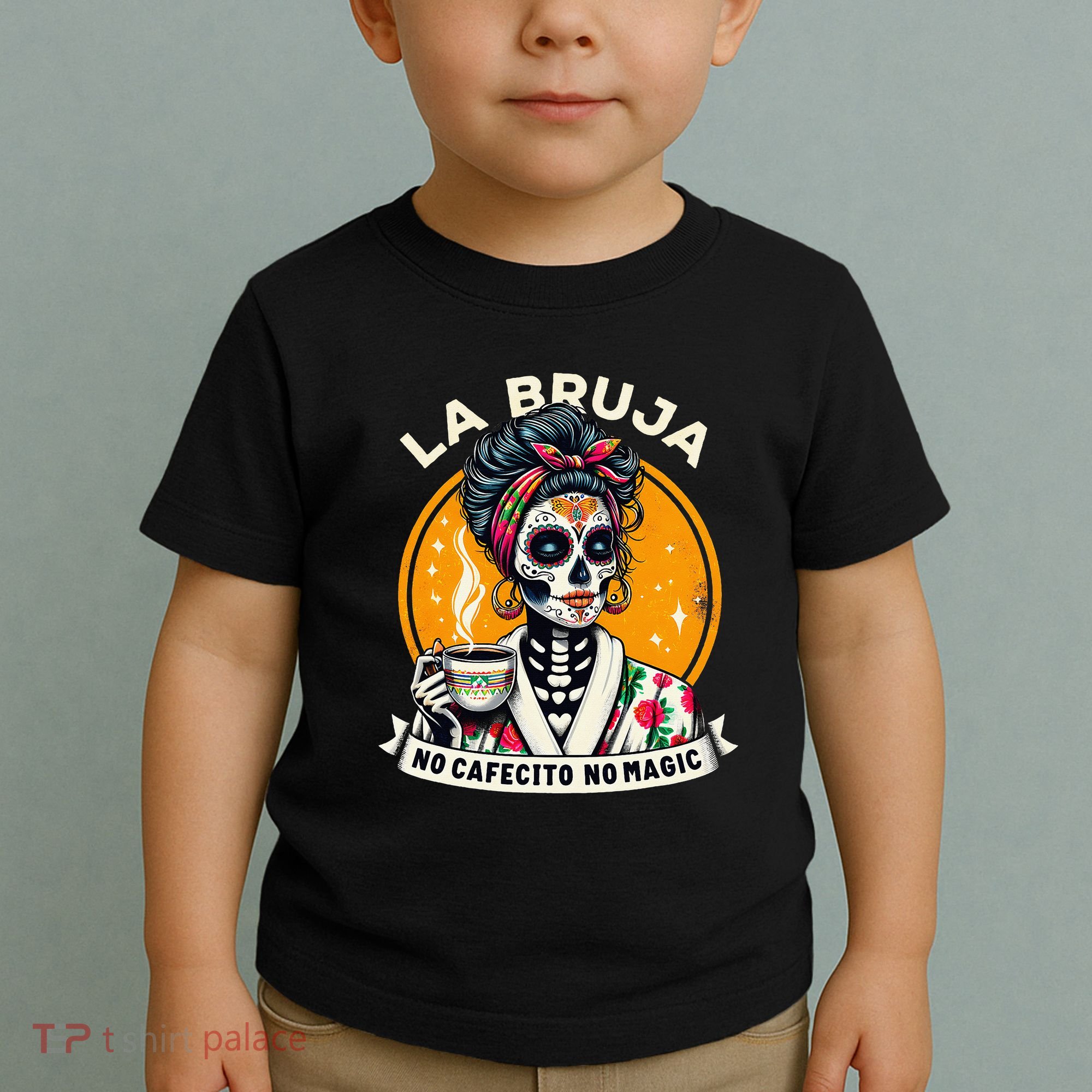 Skeleton Women Coffee La Bruja No Cafecito No Magic Toddler T-Shirt