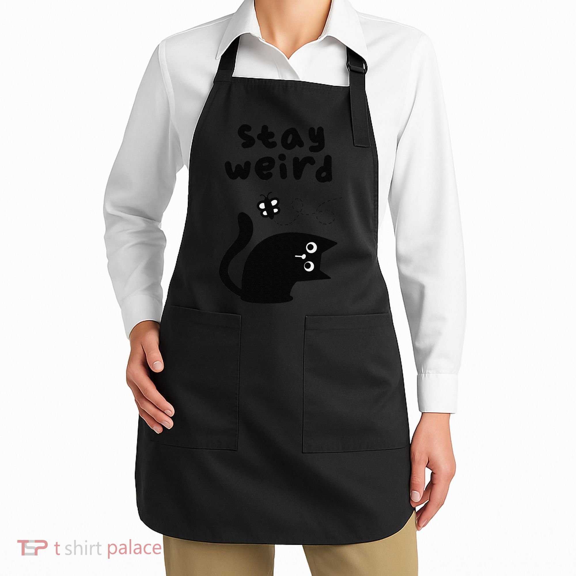 Stay Weird Cat Apron