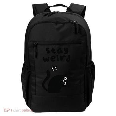 Stay Weird Cat Backpack
