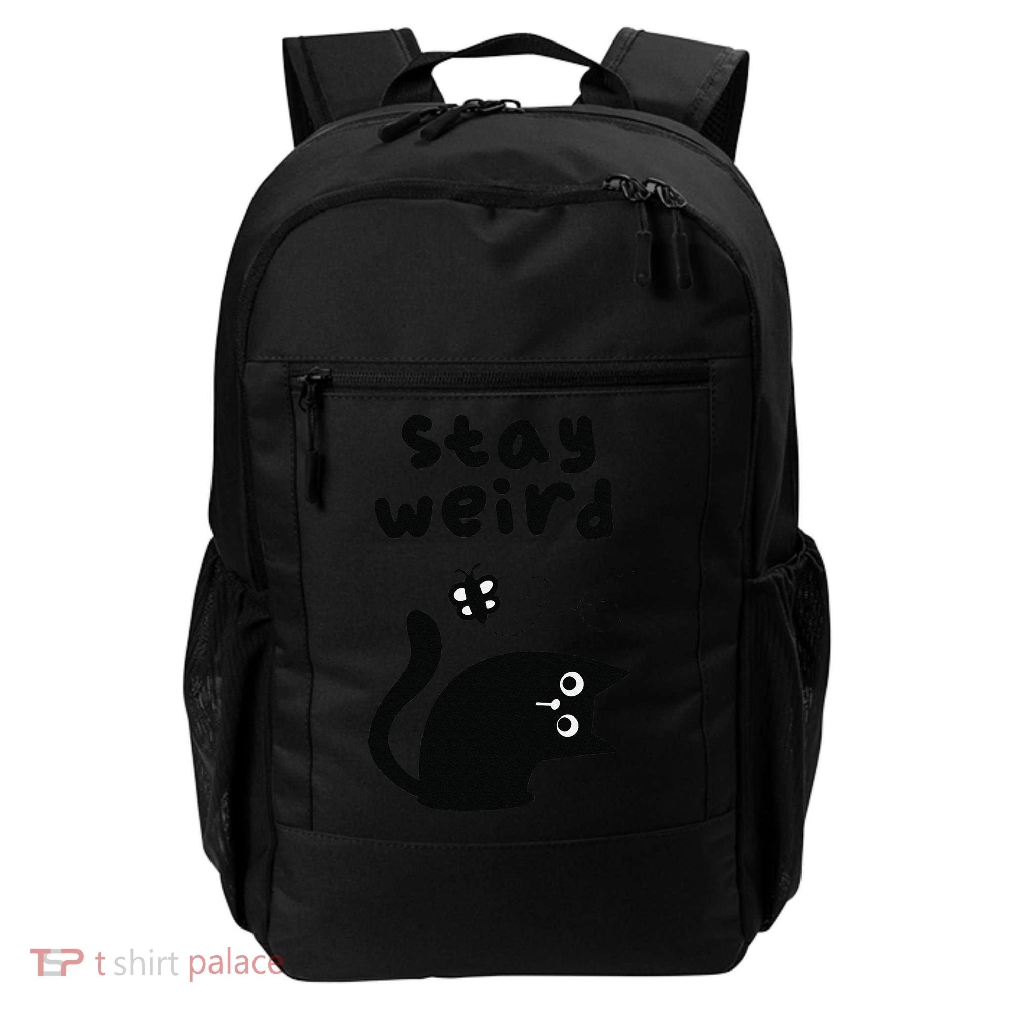 Stay Weird Cat Backpack