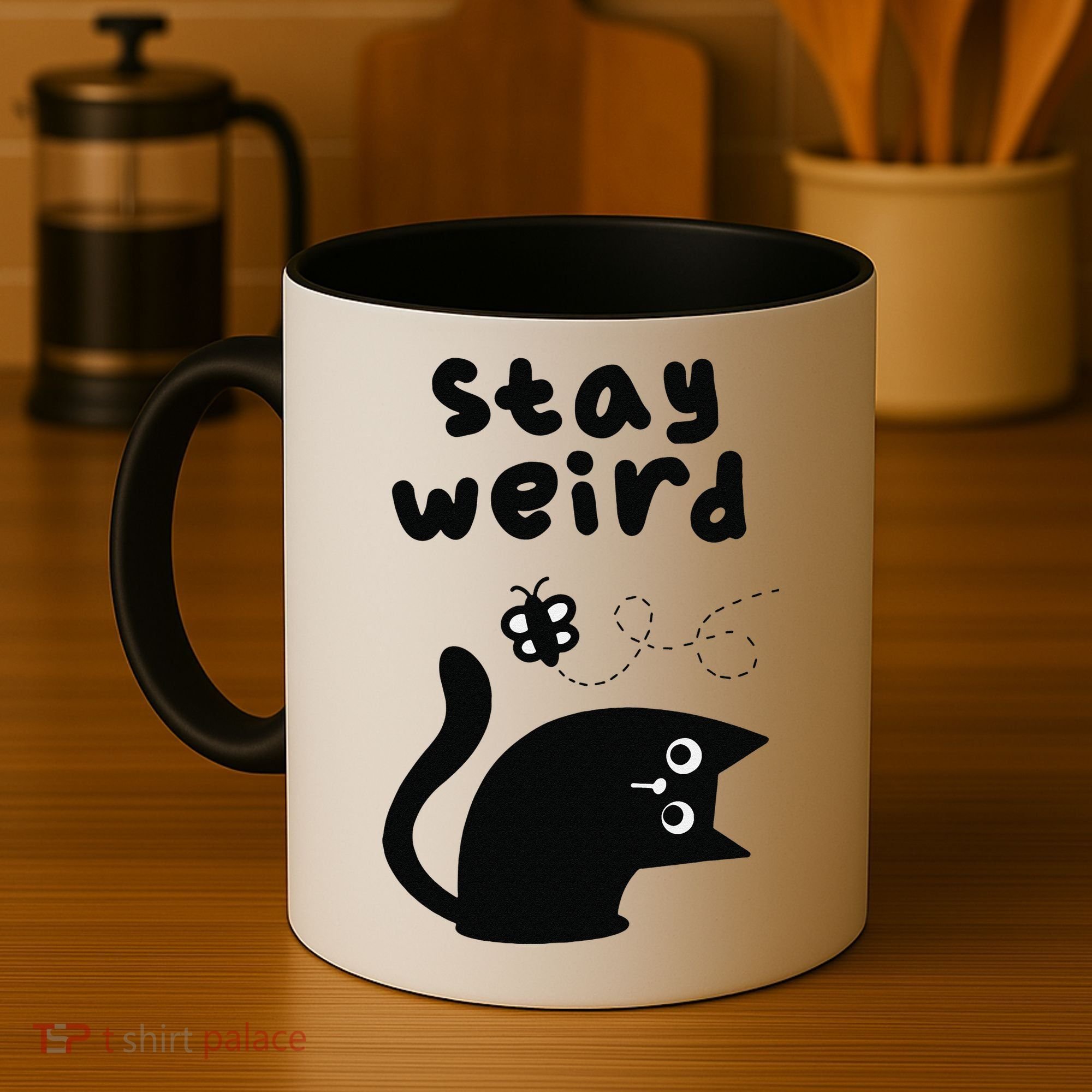 Stay Weird Cat Coffee Mug