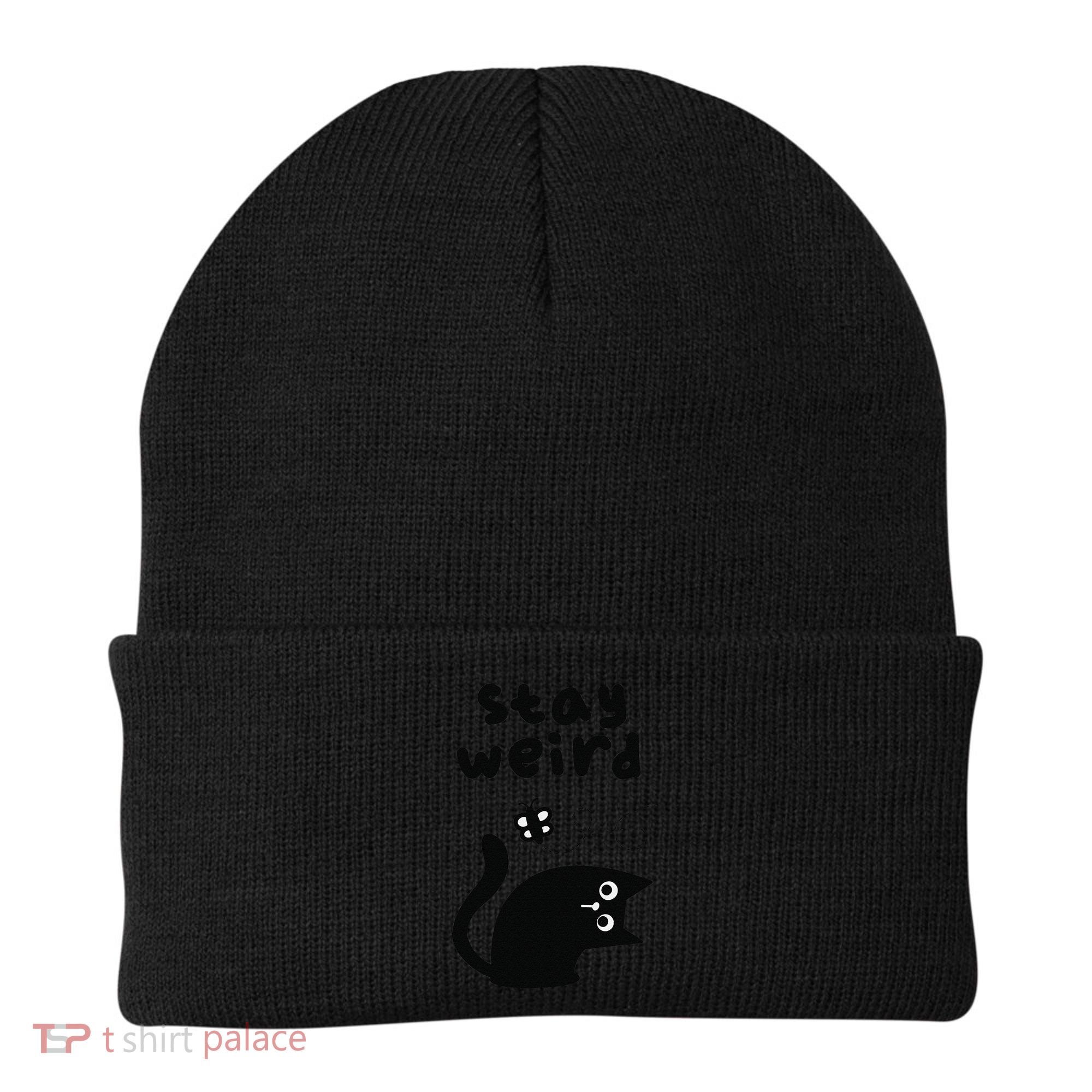 Stay Weird Cat Beanie