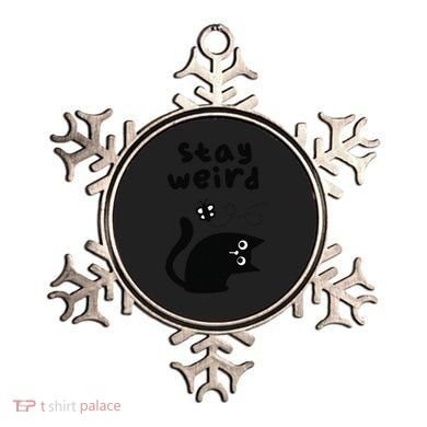 Stay Weird Cat Ornament