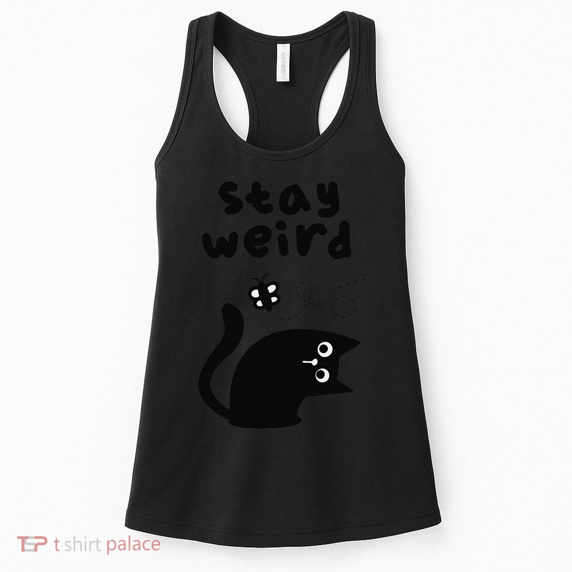 Stay Weird Cat Women's Tank Top