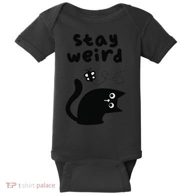Stay Weird Cat Baby Bodysuit