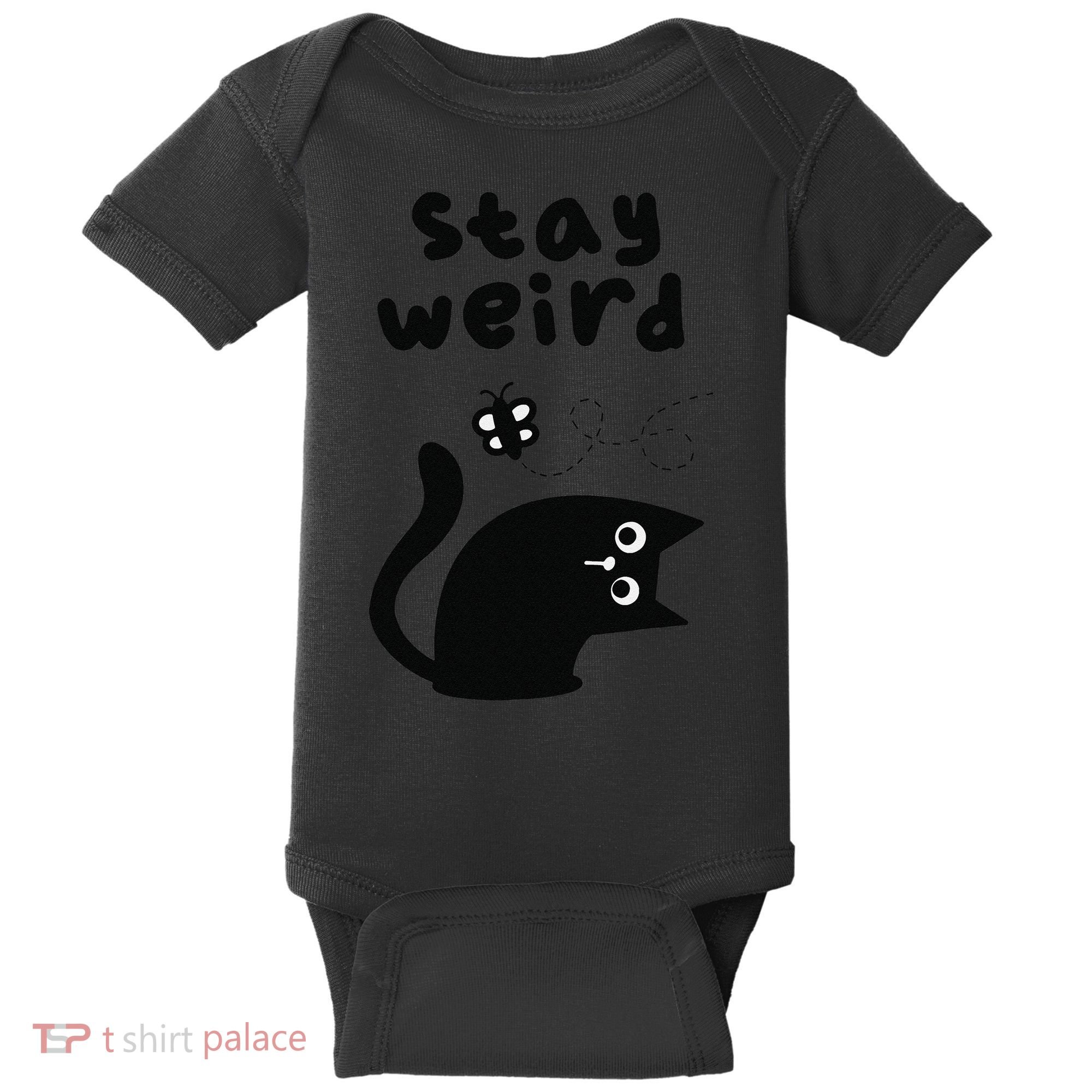 Stay Weird Cat Baby Bodysuit