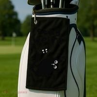 Stay Weird Cat Golf Towel thumb 2