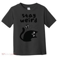Stay Weird Cat Toddler T-Shirt thumb 0