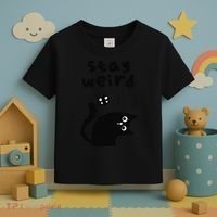Stay Weird Cat Toddler T-Shirt thumb 3