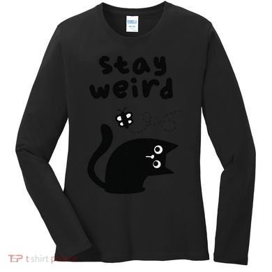 Stay Weird Cat Women's Long Sleeve Shirt