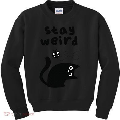 Stay Weird Cat Kids Sweatshirt