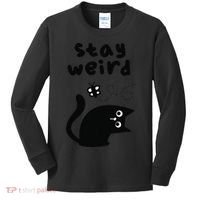 Stay Weird Cat Kids Long Sleeve Shirt thumb 0