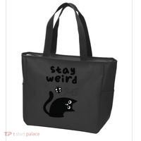Stay Weird Cat Tote Bag thumb 3