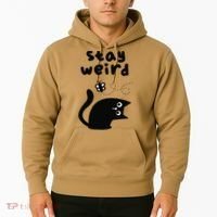 Stay Weird Cat Hoodie thumb 2
