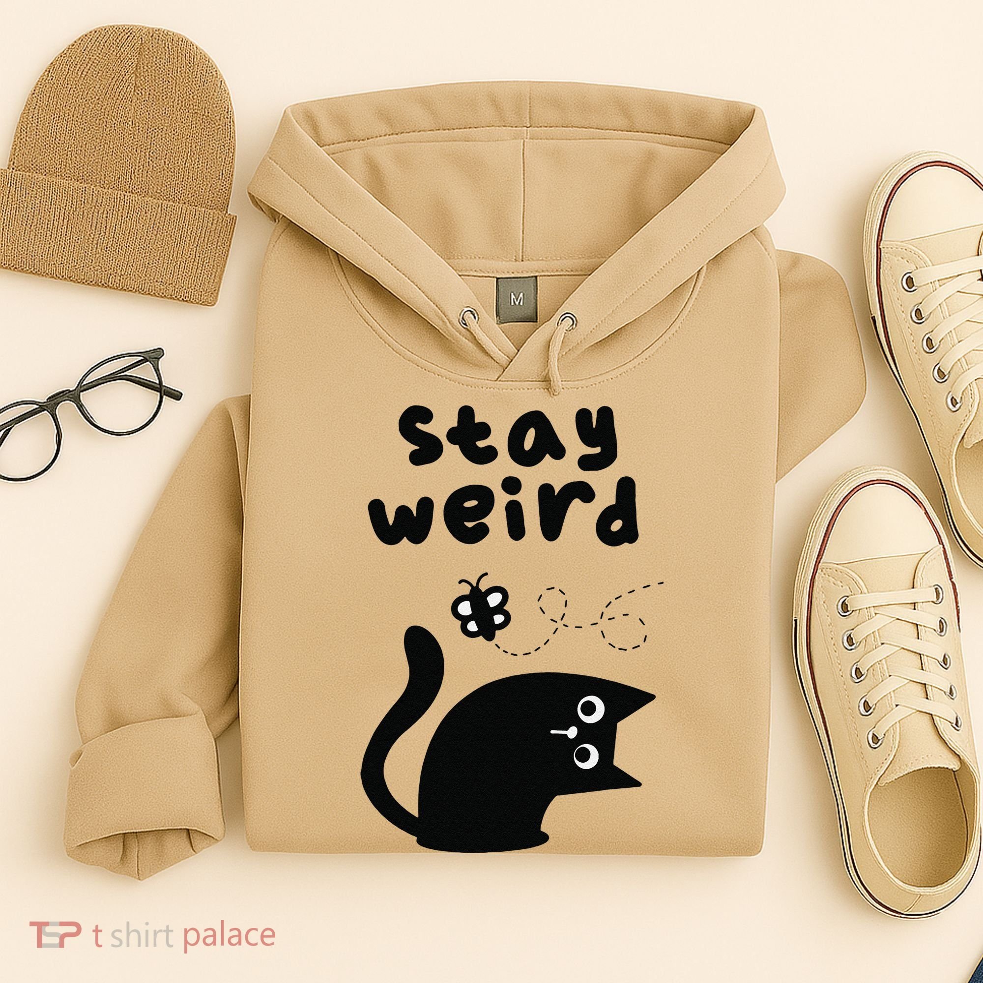 Stay Weird Cat Hoodie