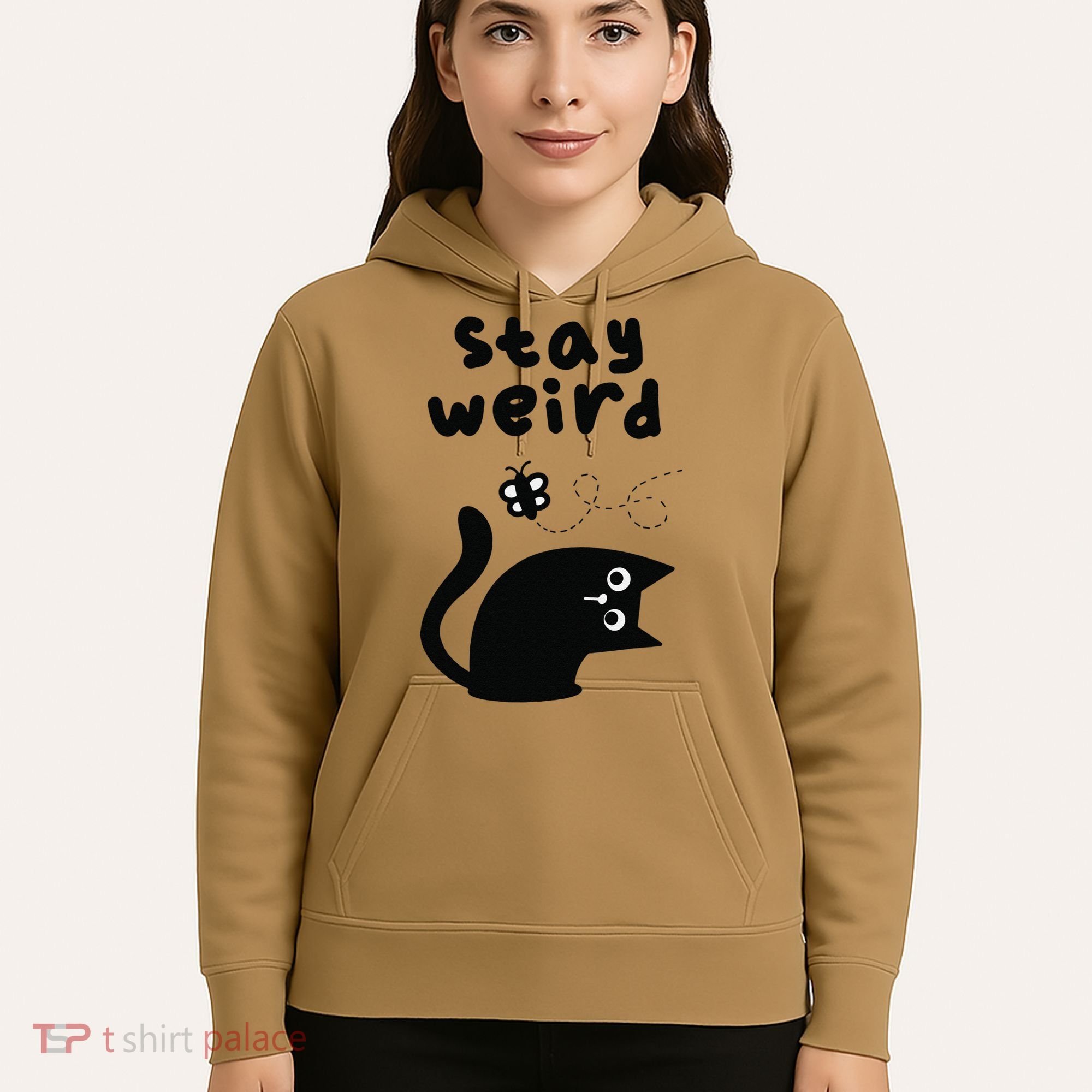 Stay Weird Cat Hoodie