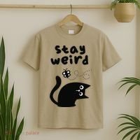 Stay Weird Cat T-Shirt thumb 2