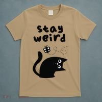 Stay Weird Cat T-Shirt thumb 5