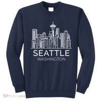 Seattle Washington Downtown Skyline Hoodie Souvenir Hoodie Sweatshirt thumb 0