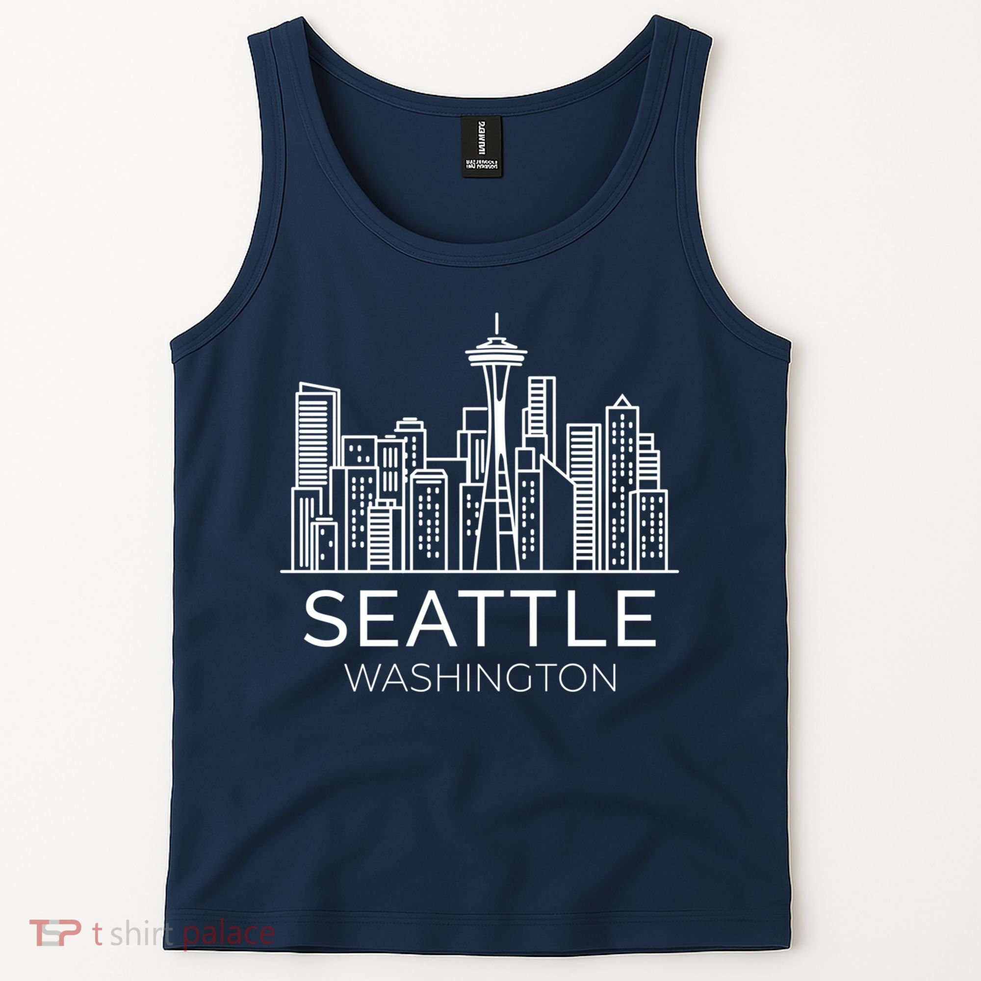 Seattle Washington Downtown Skyline Hoodie Souvenir Hoodie Tank Top
