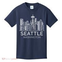Seattle Washington Downtown Skyline Hoodie Souvenir Hoodie Kids T-Shirt thumb 0