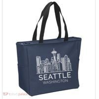 Seattle Washington Downtown Skyline Hoodie Souvenir Hoodie Tote Bag thumb 2