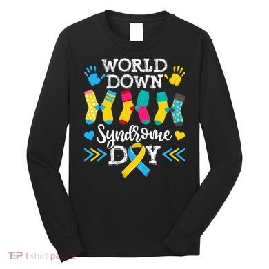 Socks World Down Syndrome Awareness Day Long Sleeve Shirt