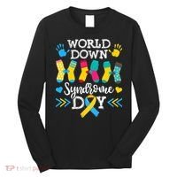 Socks World Down Syndrome Awareness Day Long Sleeve Shirt thumb 0